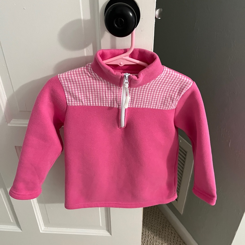 Stitchy Fish pullover fleece sweater. Size 2T